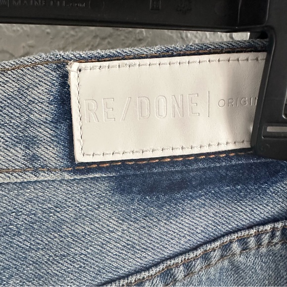 RE/DONE Originals High Rise Button Fly Jeans 28 Made in USA Vintage Wash - Picture 5 of 11